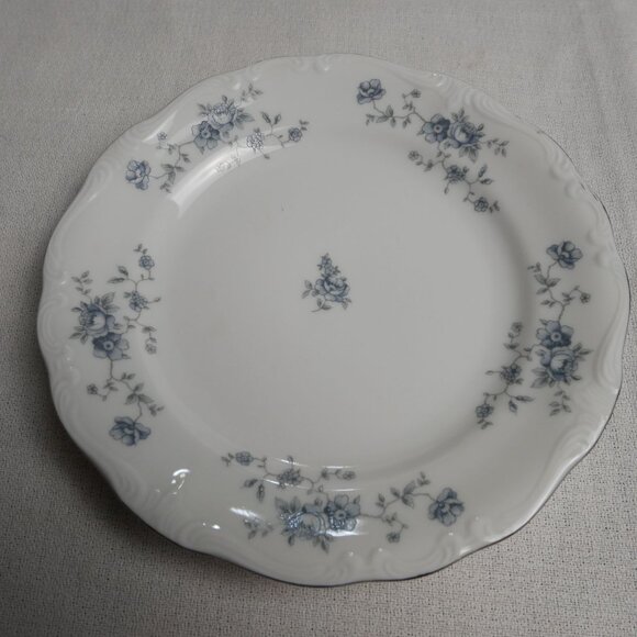 Johann Haviland Bavaria Germany Blue Floral Design 6" Bread Plates Set Of 4 VTG - Picture 5 of 6